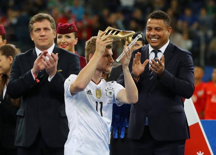 Ronaldo applaude Timo Werner, scarpa d&#39;oro del torneo